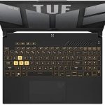 TUF F15 FX507ZC4-HN002W Gaming Laptop With 15.6-Inch FHD Display, Core i7-12700H Processor /16GB RAM /512GB SSD/Windows 11 Home/4GB NVIDIA GeForce RTX 3050 Graphics English/Arabic Mecha Gray