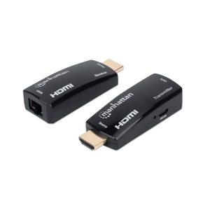 Manhattan (CV336)  Extender HDMI Extender by Single Cat5e/6 up to 60m - Black