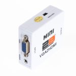 2B (CV748) Mini Converter VGA To HDMI With audio Output - White