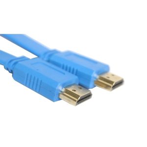 E-train (CV892) HDMI to HDMI Flat Cable 5M Gold Plated - Blue