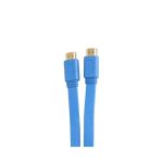 E-train (CV890) - HDMI to HDMI Flat Cable - Gold Plated - 1.8M - Blue