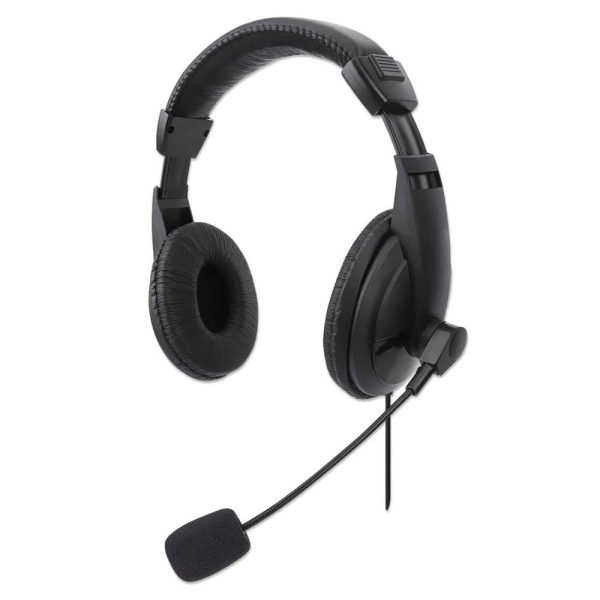 Manhattan (HP357) 179881 Stereo USB Headset Wired Lightweight Over-ear - Black