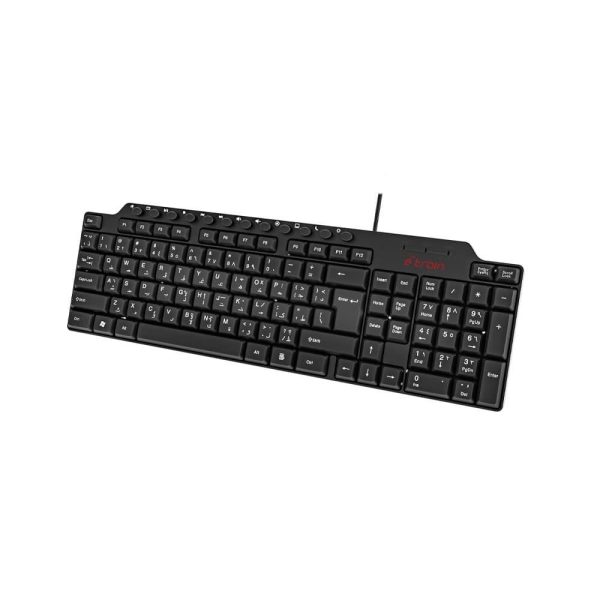 ⁦E-train (KB012) MultiMedia Compact Keyboard 104-Key⁩ - الصورة ⁦3⁩