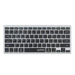 Manhattan (KB03B) Ultra Slim Dual-Mode Wireless Keyboard- Dark Gray / Black