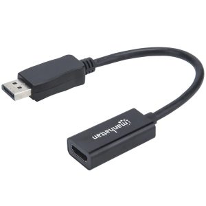 Manhattan (CV187)  Adapter Passive Display Port to HDMI 1080p Cable - Black