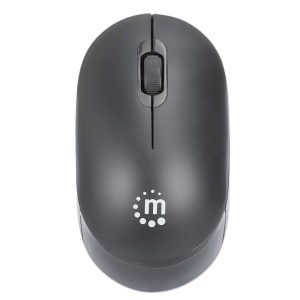 Manhattan (MO707) Comfort II Wired Optical Mouse 1000 DPI Ambidextrous 1.2 m Cable - Black