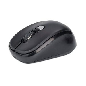 Manhattan (MO747) Performance Wireless Optical USB Mouse 800/1200/1600 DPI - Black