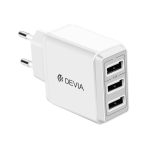 Devia (MP118)  Smart series USB 3 Ports Charger - White