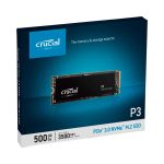 Crucial P3 500GB PCIe M.2 2280 Nvme