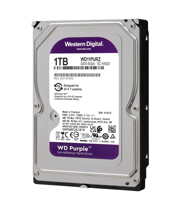 WD Purple 1TB Surveillance Hard Disk Drive 3.5 Inch