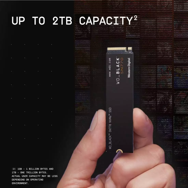 WD_BLACK 2TB SN770 NVMe Internal Gaming SSD Solid State Drive – Gen4 PCIe, M.2 2280, Up to 5,150 MB/s - Image 2