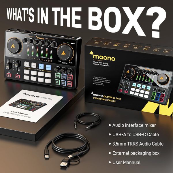 MAONO CASTER E2 Integrated Audio Production Studio - Image 4