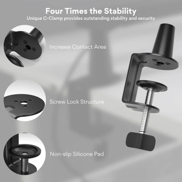 Maono BA92 Microphone Suspension Boom Arm Stand - Image 4
