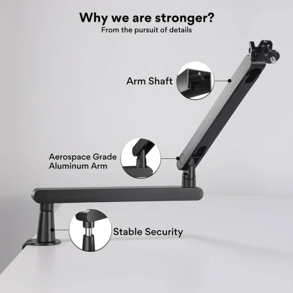 Maono BA92 Microphone Suspension Boom Arm Stand - Image 7