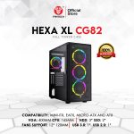 FANTECH  HEXA XL CG82 RGB FAN FULL TOWER CASE BLACK