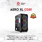 FANTECH  AERO XL CG81 RGB FAN FULL TOWER CASE BLACK