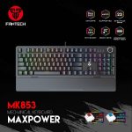 Fantech MK853v2 Gaming Mechanical keyboard  Max Power BLUE or RED SWITCH RGB Space Edition