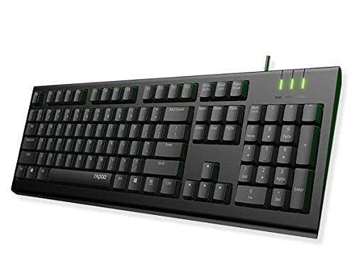 Rapoo NK1900 Wired Keyboard - Black