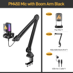 Maono PM450 Condenser Microphone bundle with boom arm - Image 4