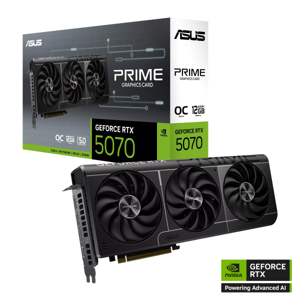 ASUS RTX™ 5070 12GB GDDR7 OC Edition PRIME GeForce