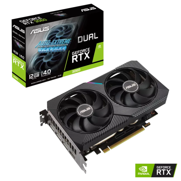 ASUS RTX 3060 V2 OC Edition 12GB GDDR6 GRAPHIC CARD Dual