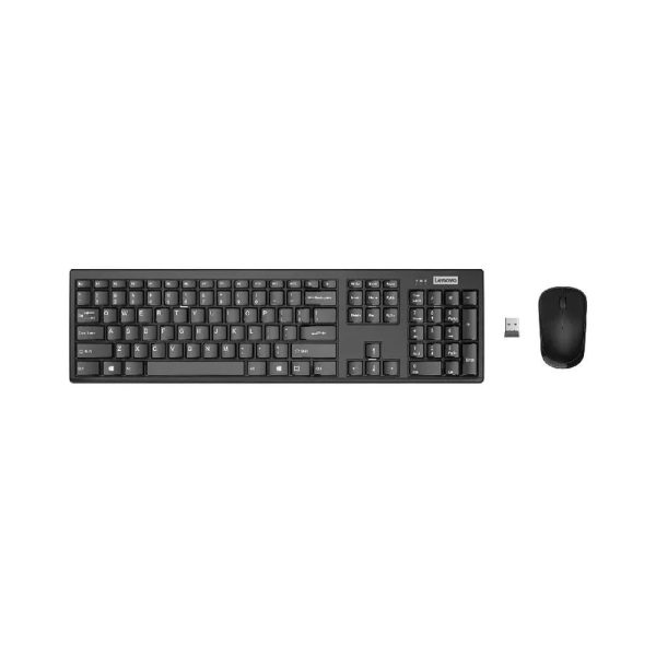 Lenovo 100 Wireless Combo Keyboard & Mouse - Arabic - GX30S99500 - Black