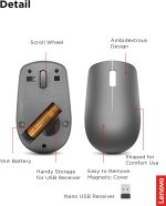 Lenovo 530 Wireless Mouse 1200 DPI -Graphite - Image 6